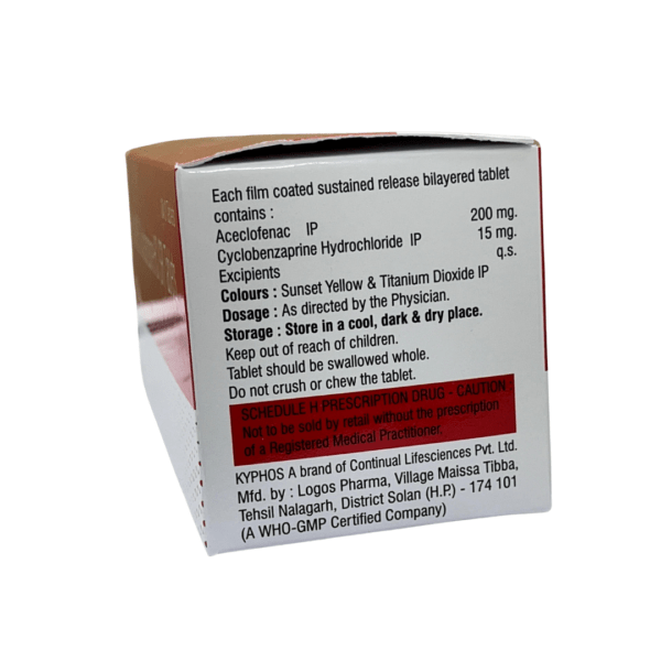 Kyphos Tablet – Dual Action Muscle Relaxant and Pain Reliever - Image 2